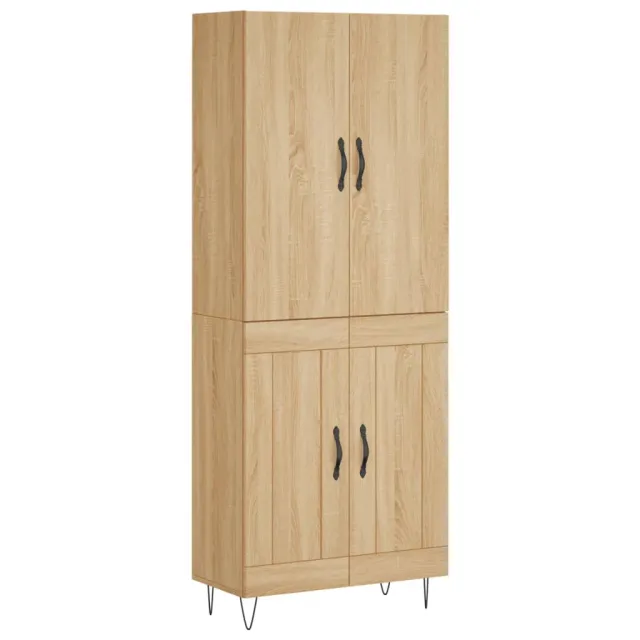 Buffet haut Chêne sonoma 69,5x34x180 cm Bois d'ingénierie
