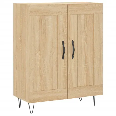 Buffet haut Chêne sonoma 69,5x34x180 cm Bois d'ingénierie
