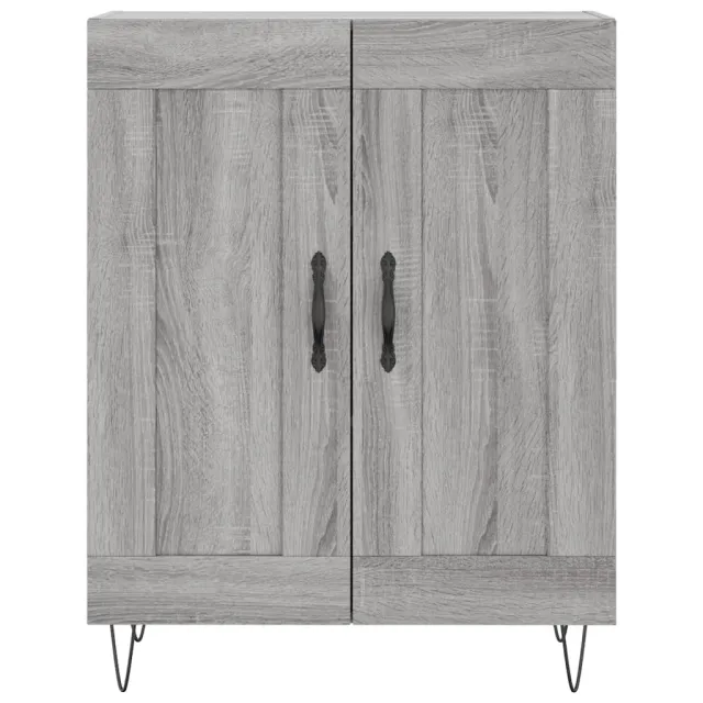 Buffet haut Sonoma gris 69,5x34x180 cm Bois d'ingénierie