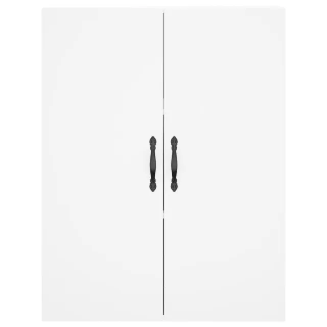 Buffet haut Blanc 69,5x34x180 cm Bois d'ingénierie