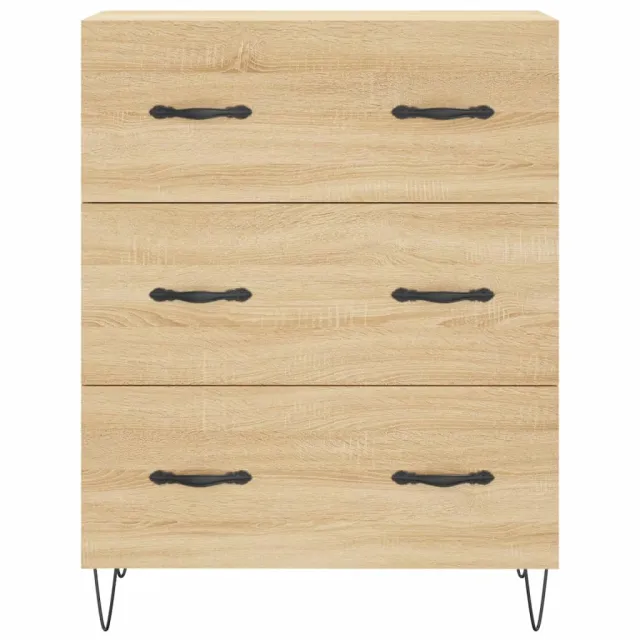 Buffet haut Chêne sonoma 69,5x34x180 cm Bois d'ingénierie