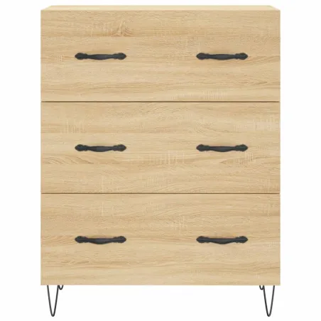 Buffet haut Chêne sonoma 69,5x34x180 cm Bois d'ingénierie