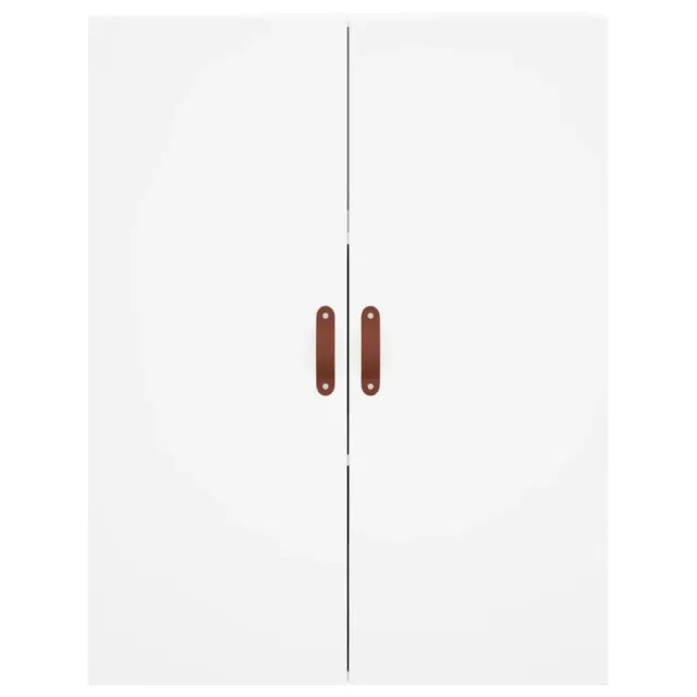 Buffet haut Blanc 69,5x34x180 cm Bois d'ingénierie