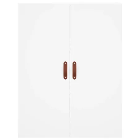 Buffet haut Blanc 69,5x34x180 cm Bois d'ingénierie