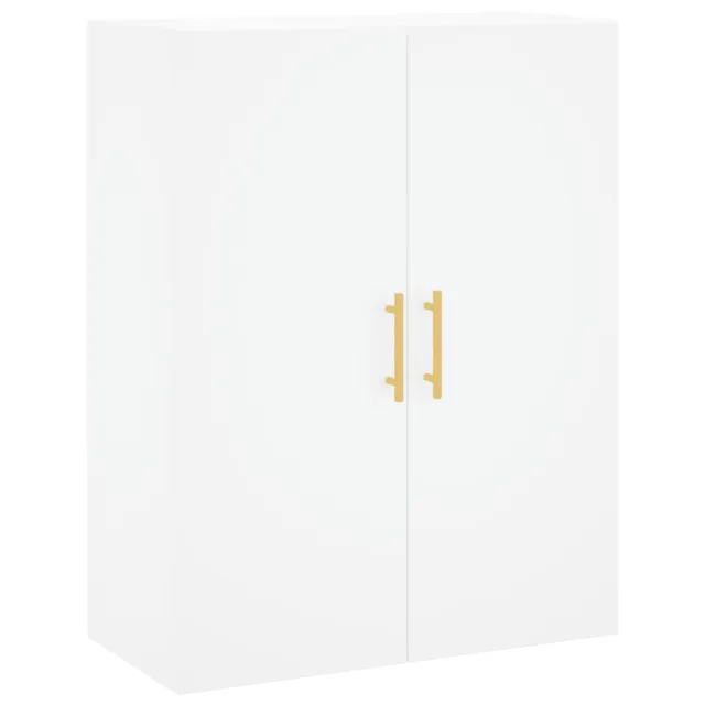 Buffet haut Blanc 69,5x34x180 cm Bois d'ingénierie