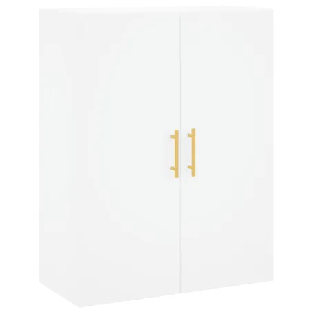 Buffet haut Blanc 69,5x34x180 cm Bois d'ingénierie