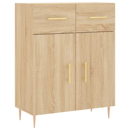 Buffet haut Chêne sonoma 69,5x34x180 cm Bois d'ingénierie
