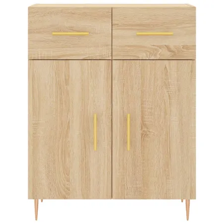 Buffet haut Chêne sonoma 69,5x34x180 cm Bois d'ingénierie