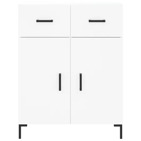 Buffet haut Blanc 69,5x34x180 cm Bois d'ingénierie