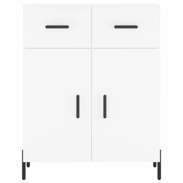 Buffet haut Blanc 69,5x34x180 cm Bois d'ingénierie