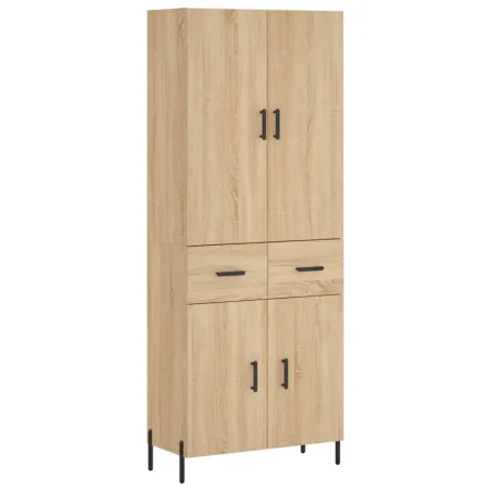 Buffet haut Chêne sonoma 69,5x34x180 cm Bois d'ingénierie