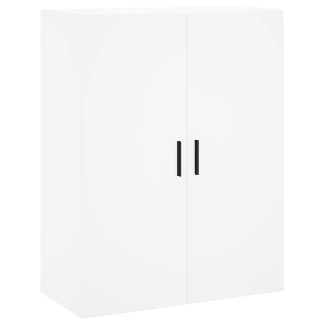 Buffet haut Blanc 69,5x34x180 cm Bois d'ingénierie