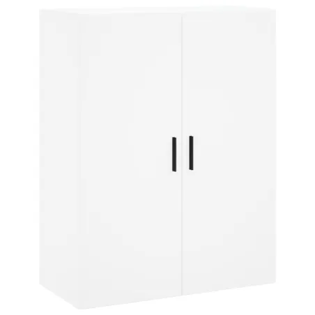 Buffet haut Blanc 69,5x34x180 cm Bois d'ingénierie