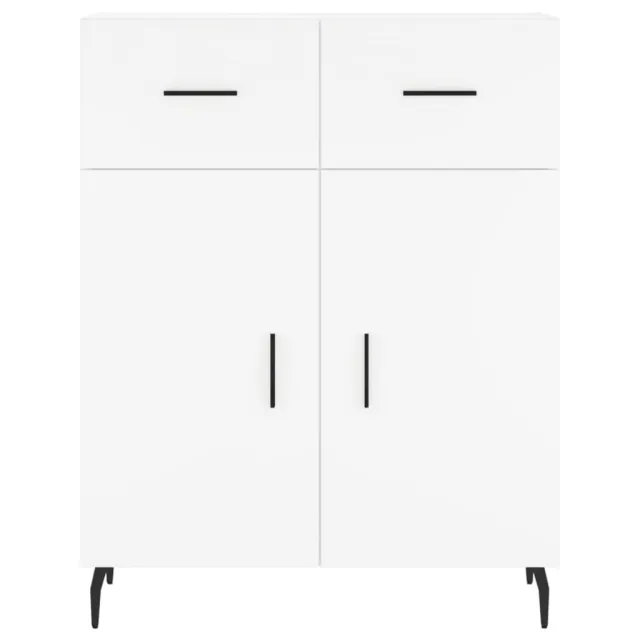 Buffet haut Blanc 69,5x34x180 cm Bois d'ingénierie