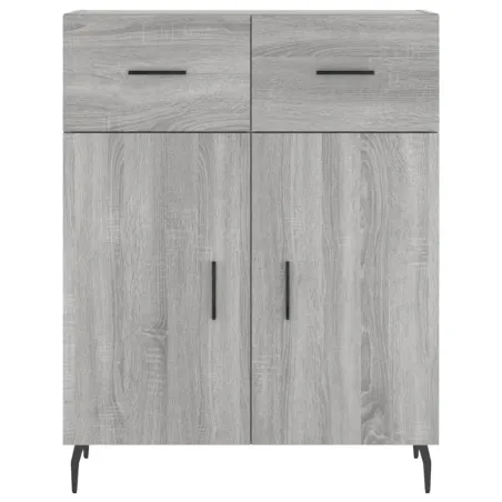 Buffet haut Sonoma gris 69,5x34x180 cm Bois d'ingénierie