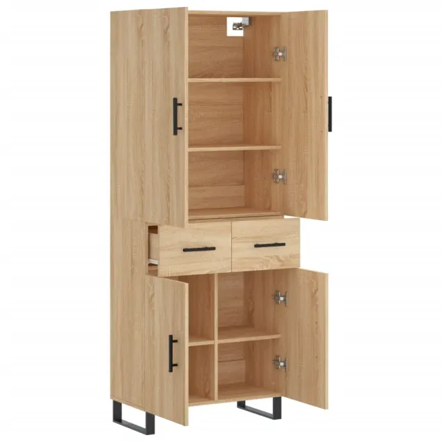 Buffet haut Chêne sonoma 69,5x34x180 cm Bois d'ingénierie