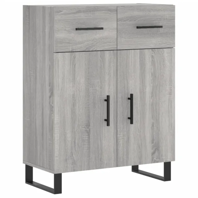 Buffet haut Sonoma gris 69,5x34x180 cm Bois d'ingénierie