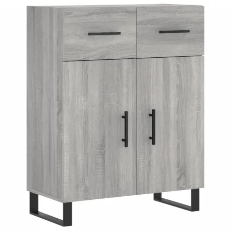 Buffet haut Sonoma gris 69,5x34x180 cm Bois d'ingénierie