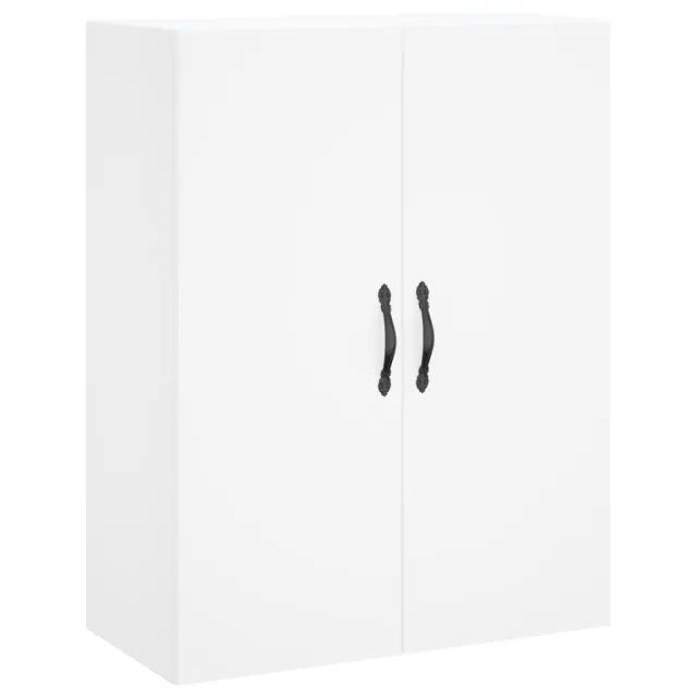 Buffet haut Blanc 69,5x34x180 cm Bois d'ingénierie