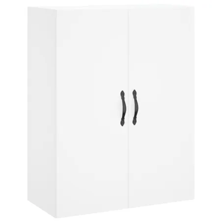 Buffet haut Blanc 69,5x34x180 cm Bois d'ingénierie