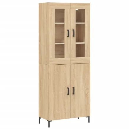 Buffet haut Chêne sonoma 69,5x34x180 cm Bois d'ingénierie 2
