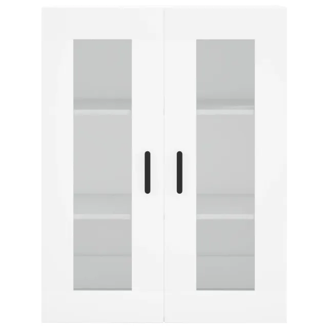 Buffet haut Blanc 69,5x34x180 cm Bois d'ingénierie