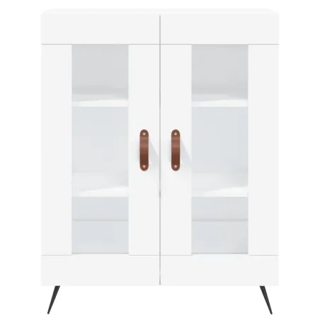 Buffet haut Blanc 69,5x34x180 cm Bois d'ingénierie