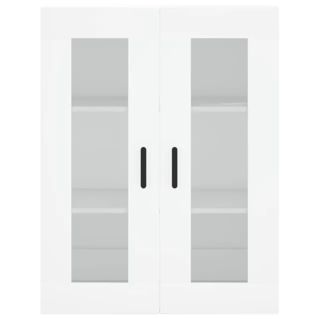 Buffet haut Blanc 69,5x34x180 cm Bois d'ingénierie