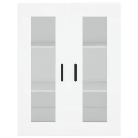 Buffet haut Blanc 69,5x34x180 cm Bois d'ingénierie