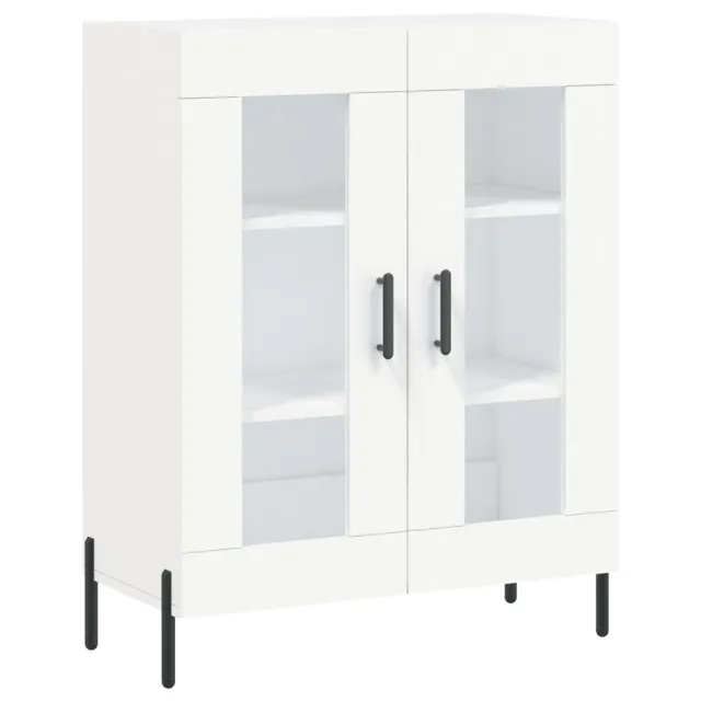 Buffet haut Blanc 69,5x34x180 cm Bois d'ingénierie