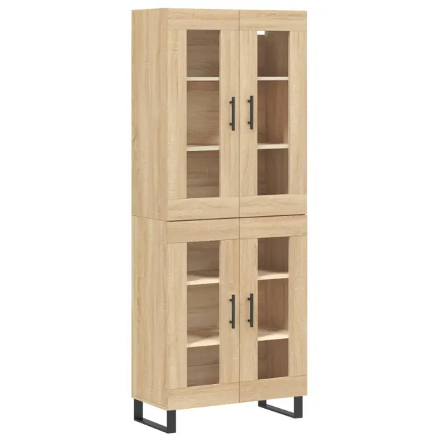 Buffet haut Chêne sonoma 69,5x34x180 cm Bois d'ingénierie