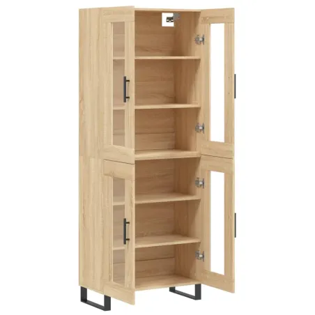 Buffet haut Chêne sonoma 69,5x34x180 cm Bois d'ingénierie