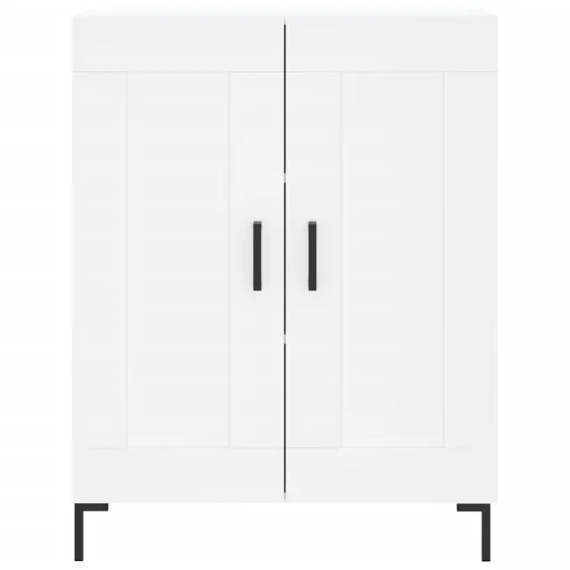 Buffet haut Blanc 69,5x34x180 cm Bois d'ingénierie