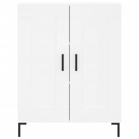 Buffet haut Blanc 69,5x34x180 cm Bois d'ingénierie