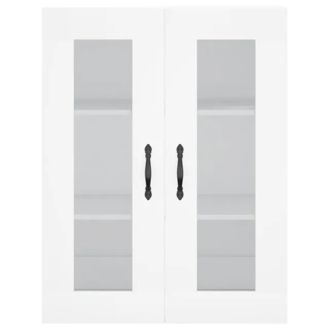 Buffet haut Blanc 69,5x34x180 cm Bois d'ingénierie