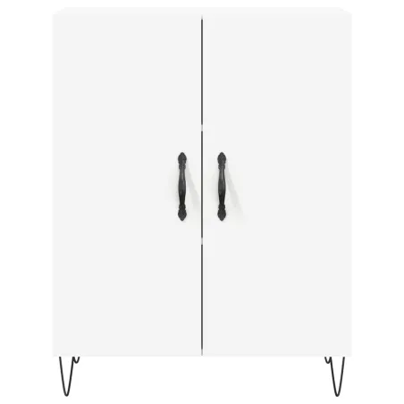 Buffet haut Blanc 69,5x34x180 cm Bois d'ingénierie