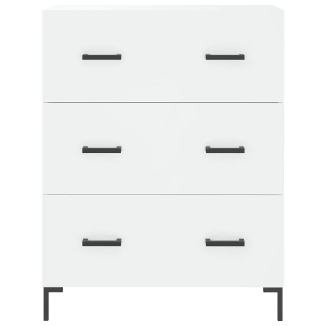 Buffet haut Blanc 69,5x34x180 cm Bois d'ingénierie