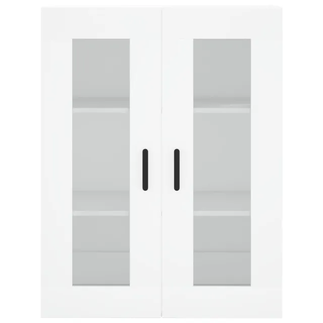 Buffet haut Blanc 69,5x34x180 cm Bois d'ingénierie