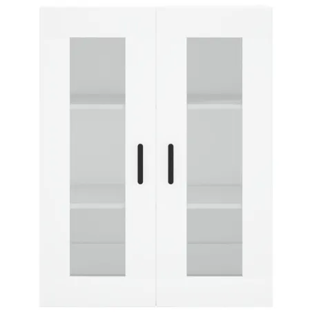 Buffet haut Blanc 69,5x34x180 cm Bois d'ingénierie