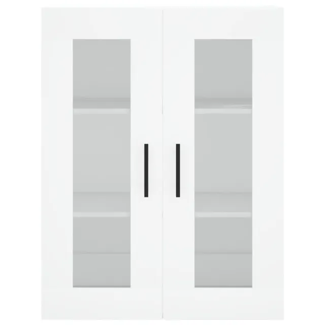 Buffet haut Blanc 69,5x34x180 cm Bois d'ingénierie