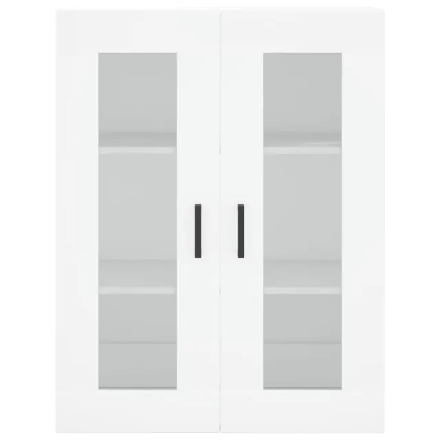 Buffet haut Blanc 69,5x34x180 cm Bois d'ingénierie