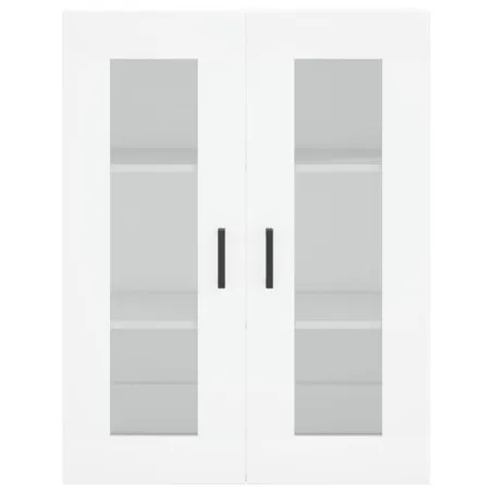 Buffet haut Blanc 69,5x34x180 cm Bois d'ingénierie