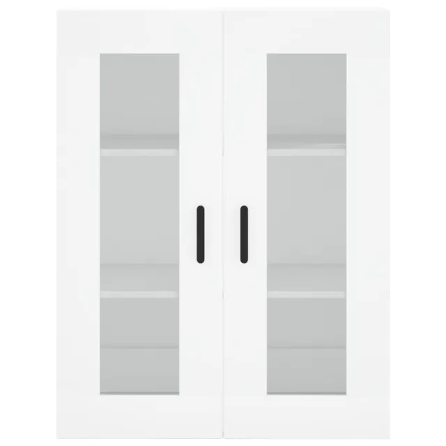 Buffet haut Blanc 69,5x34x180 cm Bois d'ingénierie