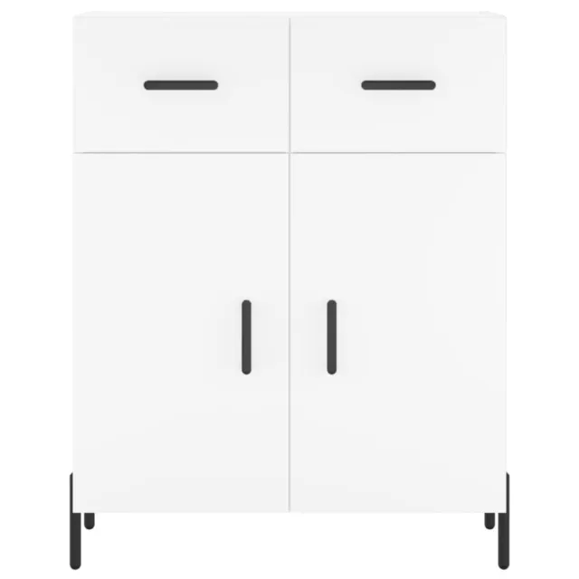 Buffet haut Blanc 69,5x34x180 cm Bois d'ingénierie