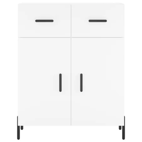 Buffet haut Blanc 69,5x34x180 cm Bois d'ingénierie