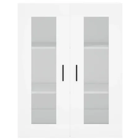 Buffet haut Blanc 69,5x34x180 cm Bois d'ingénierie