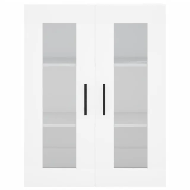 Buffet haut Blanc 69,5x34x180 cm Bois d'ingénierie