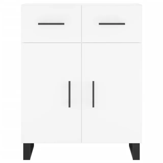 Buffet haut Blanc 69,5x34x180 cm Bois d'ingénierie