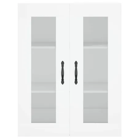 Buffet haut Blanc 69,5x34x180 cm Bois d'ingénierie