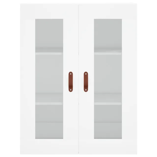 Buffet haut Blanc 69,5x34x180 cm Bois d'ingénierie